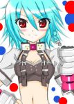  blush bunny_(trickster) gloves lowres midriff red_eyes trickster 