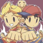  blonde_hair doseisan hat lowres lucas mother mother_(game) mother_2 mother_3 ness nintendo smile super_smash_bros. 