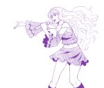  macross_frontier minazuki_tsuyuha monochrome purple sheryl_nome singing 