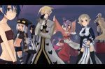  #1 animal_costume archer_(disgaea) arms_behind_back asagi_(makai_kingdom) asagi_(nippon_ichi) asagiri_asagi bandeau belt black_hair black_legwear blonde_hair blue_eyes blue_hair boots breasts brooch cape cat_costume cleavage cleavage_cutout disgaea disgaea_3 everyone flat_chest glasses gloves grey_eyes grey_hair hair_ornament hairclip hand_on_hip hat helmet hug hug_from_behind jewelry kaida loincloth long_hair magic_knight_(disgaea) makai_senki_disgaea_3 martial_artist_(disgaea) masked_hero_(disgaea) midriff nippon_ichi open_mouth outstretched_arms pantyhose pointy_ears ponytail purple_hair saber_kitty short_shorts short_twintails shorts silver_hair smile spread_arms striped striped_legwear thief_(disgaea) thighhighs trench_coat tubetop turtleneck twintails warrior_(disgaea) yellow_eyes zettai_ryouiki 