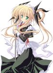  frills green_eyes long_hair maid twintails 