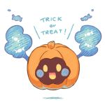 :d candy cosmog floating food halloween legendary_pokemon looking_at_viewer lowres no_humans open_mouth pokemon pokemon_(creature) pokemon_(game) pokemon_sm pumpkin_costume simple_background smile solid_oval_eyes toku_(ke7416613) trick_or_treat white_background yellow_eyes 