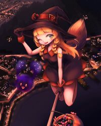  allen_(makaroll) breasts cosmog halloween lillie_(pokemon) pokemon pokemon_(game) pokemon_sm witch 