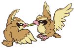  bird blood bug caterpie closed_eyes eating flying from_side no_humans pidgey pokemon pokemon_(creature) sido_(slipknot) simple_background white_background 