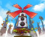  a_hat_in_time cape clouds cloudy_sky concept_art fan grass hat hat_kid jenna_brown mountain official_art scenery sky top_hat windmill 