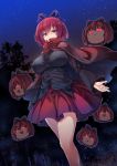  breasts disembodied_head highres large_breasts long_sleeves looking_at_viewer redhead sekibanki short_hair thighs touhou tousen yukkuri_shiteitte_ne 