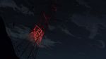  banishment clouds cloudy_sky commentary_request grass highres night night_sky no_humans original outdoors scenery sketch sky transmission_tower 