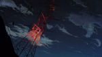  banishment clouds cloudy_sky commentary_request grass highres night night_sky no_humans original outdoors revision scenery sketch sky transmission_tower 