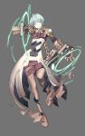  1girl armor bodysuit full_body gauntlets gloves looking_at_viewer official_art short_hair smile solo white_hair xenoblade xenoblade_2 