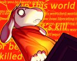  1boy anadapta asriel_dreemurr comic crazy_eyes english madness_mantra red_background spoilers surprised undertale what_if 