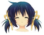  closed_eyes face killys ribbon ribbons sunohara_mei twintails 