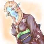  blonde_hair elf gold_eyes japanese_clothes kimono lowres microspace midna nintendo perfection pointy_ears spoilers the_legend_of_zelda twilight_princess 