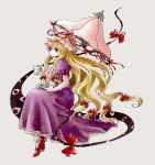  gloves nikoro parasol touhou umbrella yakumo_yukari 