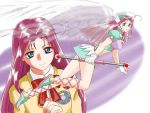  corrector_yui dual_persona kisaragi_haruna legs pink_hair wings 