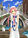  aria_pokoteng boat green_eyes hat highres hyper_heiki long_hair mizunashi_akari pink_hair president_aria 