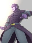  1boy abs absurdres alien bald belt dragon_ball dragon_ball_super giulia_valeriani highres hit_(dragon_ball) male_focus purple_skin red_eyes solo upper_body 