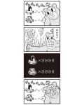  2girls 4koma :3 aircraft airplane anger_vein bkub bow comic cuphead_(game) greyscale hair_bow highres long_hair monochrome multiple_girls pipimi poptepipic popuko translated two_side_up 