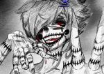  1girl blood fantasy girl halloween inxsis looking_at_viewer macabre scar smile 
