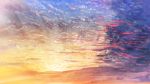  banishment blue_sky clouds cloudy_sky commentary_request day highres multicolored multicolored_sky no_humans orange_sky original outdoors scenery sketch sky sunlight sunset 