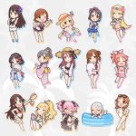  abe_nana chibi fujimoto_rina futaba_anzu honda_mio idolmaster idolmaster_cinderella_girls jougasaki_mika katagiri_sanae kobayakawa_sae mizumoto_yukari multiple_girls ootsuki_yui oshiri_(12764076) sasaki_chie shibuya_rin shiomi_shuuko tachibana_arisu 