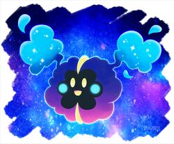  cosmog open_mouth pokemon pokemon_(game) pokemon_sm sogeeeeee star yellow_eyes 