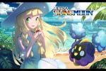  beach blonde_hair cosmog green_eyes lillie_(pokemon) nkatazmukai ocean poke_ball pokemon pokemon_(game) pokemon_sm pokemon_ultra_sm 