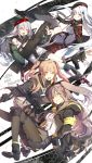  404_(girls_frontline) absurdres ammunition_pouch armband artist_request assault_rifle bags_under_eyes bangs belt beret black_gloves black_jacket black_legwear black_pants black_ribbon black_skirt blue_hair blush blush_stickers boots brown_eyes brown_hair buttons cross-laced_footwear exoskeleton eyebrows_visible_through_hair eyes_visible_through_hair fingerless_gloves full_body g11 g11_(girls_frontline) girls_frontline gloves green_eyes gun h&amp;k_ump h&amp;k_ump45 h&amp;k_ump9 hair_between_eyes hair_ornament hair_ribbon handgun hat head_tilt heckler_&amp;_koch highres hk416 hk416_(girls_frontline) holding holding_gun holding_weapon holster hood hooded_jacket jacket knee_pads long_hair looking_at_viewer magazine_(weapon) military military_uniform multiple_girls munition_pouch myo_ne off_shoulder official_art open_clothes open_jacket open_mouth pants pantyhose pink_eyes pistol plaid plaid_skirt pleated_skirt ribbon rifle scar scar_across_eye scarf shirt shoes shorts side_ponytail silver_hair skirt sleepy smile strap submachine_gun suppressor thigh-highs thigh_holster thigh_strap trigger_discipline twintails ump45_(girls_frontline) ump9_(girls_frontline) uniform vertical_foregrip very_long_hair walkie-talkie weapon white_hair white_shirt yandere 