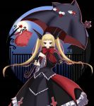  blazblue blonde_hair cat gii gothic_lolita lolita_fashion nago rachel_alucard shii_(pixiv) twintails umbrella vampire 