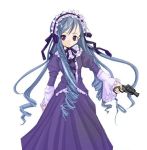  drill_hair gun handgun lowres revolver sister_princess weapon 