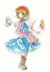  doll dolls hourai hourai_doll kara_sumi shanghai shanghai_doll touhou traditional_media watercolor watercolor_(medium) 