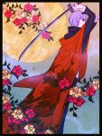  flower japanese_clothes narukami_yuu persona persona_4 seta_souji sword weapon 
