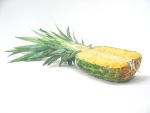  food fruit narotake no_humans original photo pineapple realistic simple_background traditional_media white_background 