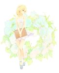  1girl blonde_hair blue_eyes dress kingdom_hearts kingdom_hearts_ii mayahe namine short_hair solo 