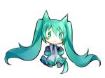  chibi green_eyes green_hair hatsune_miku pikachurin sketch tagme vocaloid 