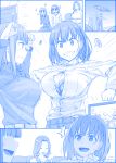  /\/\/\ 3girls :d ai-chan&#039;s_mother_(tawawa) ai-chan&#039;s_sister_(tawawa) ai-chan_(tawawa) bangs blue blunt_bangs bra braid breasts bursting_breasts cleavage closed_eyes closed_mouth commentary_request french_braid getsuyoubi_no_tawawa grin hair_over_shoulder himura_kiseki large_breasts low_ponytail monochrome multiple_girls open_mouth outstretched_arms parted_bangs plaid plaid_bra popped_button short_hair side_braid smile sparkle sweatdrop tenkuu_no_shiro_laputa trembling underwear wardrobe_malfunction watching_television wavy_mouth 