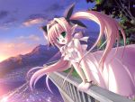  carol_miruto dutch_angle game_cg glasses green_eyes landscape long_hair pointy_ears twintails wizard_girl_ambitious 