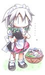  bra chibi izayoi_sakuya laundry lingerie moriya_suwako pyonta touhou underwear ushi |_| 