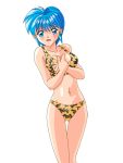  blue_eyes blue_hair nijino_saki short_hair swimsuit tokimeki_memorial tokimeki_memorial_1 