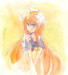  blue_eyes brown_hair flower long_hair marta_lualdi smile tales_of_(series) tales_of_symphonia tales_of_symphonia_knight_of_ratatosk 