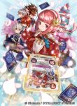  2boys 2girls armor blush brother_and_sister brothers cape card chibi fire_emblem fire_emblem_cipher fire_emblem_if gloves hair_ornament hairband hinoka_(fire_emblem_if) long_hair male_my_unit_(fire_emblem:_kakusei) mayo_(becky2006) multiple_boys multiple_girls my_unit_(fire_emblem:_kakusei) my_unit_(fire_emblem_if) open_mouth pink_hair ponytail red_eyes redhead ryouma_(fire_emblem_if) sakura_(fire_emblem_if) short_hair siblings sisters smile takumi_(fire_emblem_if) 