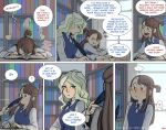  brown_hair comic diana_cavendish kagari_atsuko little_witch_academia ticcy yuri 