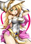  1girl absurdres blonde_hair dark_magician_girl highres hiro_(yuto_noirm08) yu-gi-oh! 