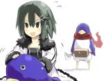  asagi_(makai_kingdom) asagi_(nippon_ichi) disgaea knife makai_kingdom nippon_ichi phantom_kingdom prinny prinny_can_i_really_be_the_hero? scarf sergei_(artist) 