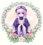 doll_joints flower long_hair purple_eyes rose roses rozen_maiden suigintou violet_eyes white_hair 
