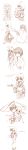  aisaka_taiga bad_id barefoot braid brown carry carrying couple festival food hairdressing highres japanese_clothes kimono monochrome piggyback sakaki_soshi takasu_ryuuji toradora! traditional_media translated 