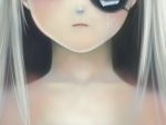  eyepatch highres long_hair rozen_maiden silver_hair tears toshi_hiroshi wallpaper 