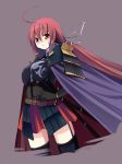 armor cape long_hair oda_nobunaga_(sengoku_hime) red_hair redhead sengoku_hime seo_tatsuya sword thigh-highs thighhighs weapon 