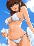  dead_or_alive funky-harem hitomi shiny shiny_skin shu-z side-tie_bikini swimsuit 