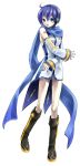  detached_sleeves genderswap highres kaiko kaito making_of scarf solo sorbe vocaloid 