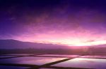  commentary_request forest horizon mks mountain mountainous_horizon nature no_humans original outdoors purple_sky reflection scenery sky sun sunlight sunset water_surface 